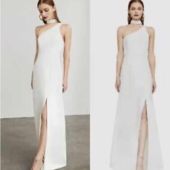 BCBGMAXAZRIA Cream Gown Size 4 - Picture 1 of 8